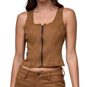 Bodycon Suede Vest